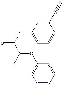 N-(3-cyanophenyl)-2-phenoxypropanamide 구조식 이미지