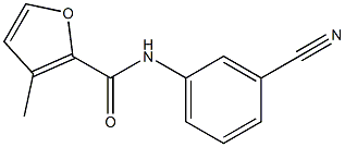 N-(3-cyanophenyl)-3-methyl-2-furamide 구조식 이미지