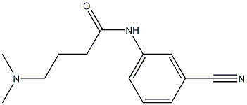 N-(3-cyanophenyl)-4-(dimethylamino)butanamide 구조식 이미지