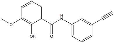 N-(3-ethynylphenyl)-2-hydroxy-3-methoxybenzamide 구조식 이미지