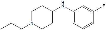 N-(3-fluorophenyl)-1-propylpiperidin-4-amine 구조식 이미지