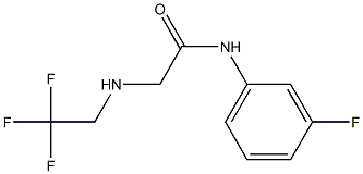 N-(3-fluorophenyl)-2-[(2,2,2-trifluoroethyl)amino]acetamide 구조식 이미지