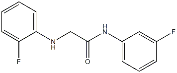 N-(3-fluorophenyl)-2-[(2-fluorophenyl)amino]acetamide 구조식 이미지