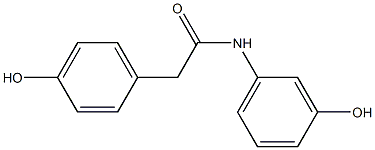 N-(3-hydroxyphenyl)-2-(4-hydroxyphenyl)acetamide Structure