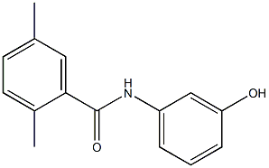 N-(3-hydroxyphenyl)-2,5-dimethylbenzamide Structure