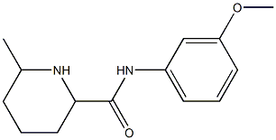 N-(3-methoxyphenyl)-6-methylpiperidine-2-carboxamide 구조식 이미지