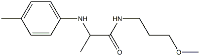 N-(3-methoxypropyl)-2-[(4-methylphenyl)amino]propanamide 구조식 이미지