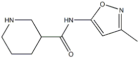 N-(3-methyl-1,2-oxazol-5-yl)piperidine-3-carboxamide 구조식 이미지