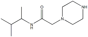 N-(3-methylbutan-2-yl)-2-(piperazin-1-yl)acetamide Structure