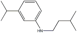 N-(3-methylbutyl)-3-(propan-2-yl)aniline Structure