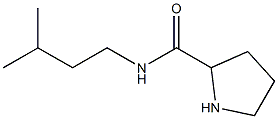 N-(3-methylbutyl)pyrrolidine-2-carboxamide Structure