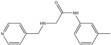 N-(3-methylphenyl)-2-[(pyridin-4-ylmethyl)amino]acetamide Structure