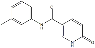 N-(3-methylphenyl)-6-oxo-1,6-dihydropyridine-3-carboxamide 구조식 이미지