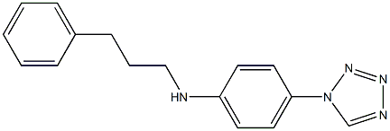 N-(3-phenylpropyl)-4-(1H-1,2,3,4-tetrazol-1-yl)aniline 구조식 이미지