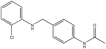 N-(4-{[(2-chlorophenyl)amino]methyl}phenyl)acetamide Structure