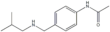 N-(4-{[(2-methylpropyl)amino]methyl}phenyl)acetamide 구조식 이미지