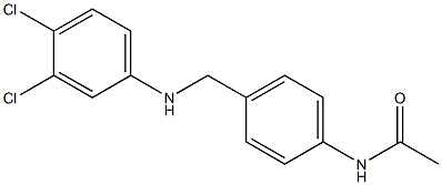 N-(4-{[(3,4-dichlorophenyl)amino]methyl}phenyl)acetamide Structure