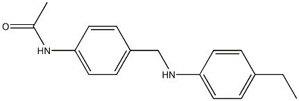 N-(4-{[(4-ethylphenyl)amino]methyl}phenyl)acetamide 구조식 이미지