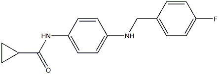 N-(4-{[(4-fluorophenyl)methyl]amino}phenyl)cyclopropanecarboxamide Structure