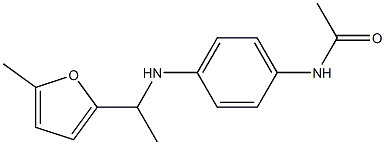 N-(4-{[1-(5-methylfuran-2-yl)ethyl]amino}phenyl)acetamide Structure