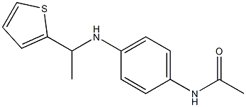 N-(4-{[1-(thiophen-2-yl)ethyl]amino}phenyl)acetamide Structure