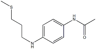 N-(4-{[3-(methylsulfanyl)propyl]amino}phenyl)acetamide 구조식 이미지