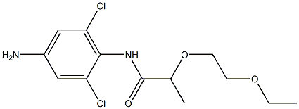 N-(4-amino-2,6-dichlorophenyl)-2-(2-ethoxyethoxy)propanamide Structure