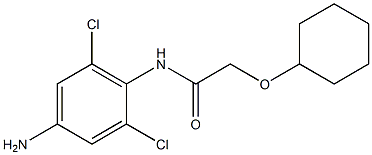 N-(4-amino-2,6-dichlorophenyl)-2-(cyclohexyloxy)acetamide 구조식 이미지