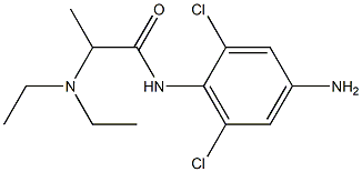 N-(4-amino-2,6-dichlorophenyl)-2-(diethylamino)propanamide 구조식 이미지