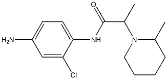 N-(4-amino-2-chlorophenyl)-2-(2-methylpiperidin-1-yl)propanamide Structure