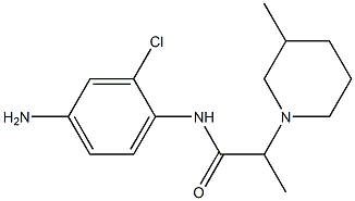 N-(4-amino-2-chlorophenyl)-2-(3-methylpiperidin-1-yl)propanamide Structure