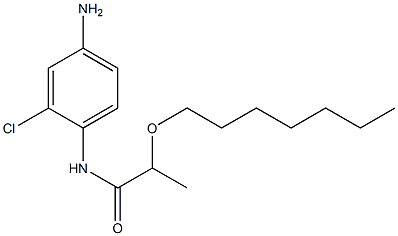 N-(4-amino-2-chlorophenyl)-2-(heptyloxy)propanamide Structure