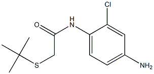 N-(4-amino-2-chlorophenyl)-2-(tert-butylsulfanyl)acetamide 구조식 이미지