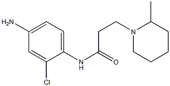 N-(4-amino-2-chlorophenyl)-3-(2-methylpiperidin-1-yl)propanamide 구조식 이미지