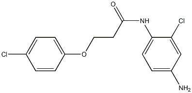 N-(4-amino-2-chlorophenyl)-3-(4-chlorophenoxy)propanamide 구조식 이미지