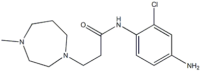 N-(4-amino-2-chlorophenyl)-3-(4-methyl-1,4-diazepan-1-yl)propanamide 구조식 이미지