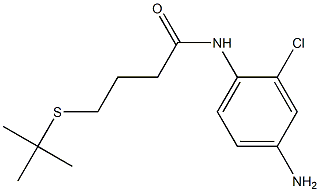 N-(4-amino-2-chlorophenyl)-4-(tert-butylsulfanyl)butanamide 구조식 이미지