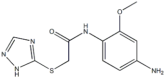 N-(4-amino-2-methoxyphenyl)-2-(1H-1,2,4-triazol-5-ylsulfanyl)acetamide Structure