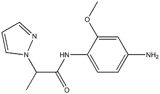 N-(4-amino-2-methoxyphenyl)-2-(1H-pyrazol-1-yl)propanamide 구조식 이미지