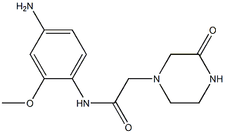 N-(4-amino-2-methoxyphenyl)-2-(3-oxopiperazin-1-yl)acetamide 구조식 이미지
