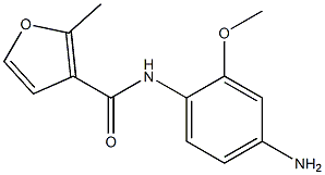 N-(4-amino-2-methoxyphenyl)-2-methyl-3-furamide 구조식 이미지