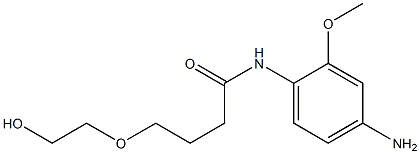 N-(4-amino-2-methoxyphenyl)-4-(2-hydroxyethoxy)butanamide Structure