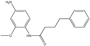 N-(4-amino-2-methoxyphenyl)-4-phenylbutanamide 구조식 이미지