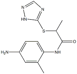 N-(4-amino-2-methylphenyl)-2-(1H-1,2,4-triazol-5-ylsulfanyl)propanamide Structure