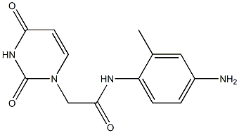 N-(4-amino-2-methylphenyl)-2-(2,4-dioxo-1,2,3,4-tetrahydropyrimidin-1-yl)acetamide 구조식 이미지