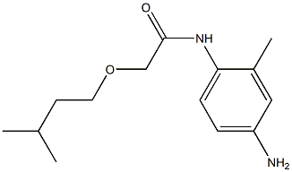 N-(4-amino-2-methylphenyl)-2-(3-methylbutoxy)acetamide 구조식 이미지