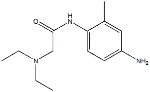 N-(4-amino-2-methylphenyl)-2-(diethylamino)acetamide 구조식 이미지