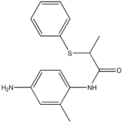 N-(4-amino-2-methylphenyl)-2-(phenylsulfanyl)propanamide Structure