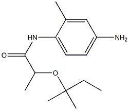 N-(4-amino-2-methylphenyl)-2-[(2-methylbutan-2-yl)oxy]propanamide 구조식 이미지