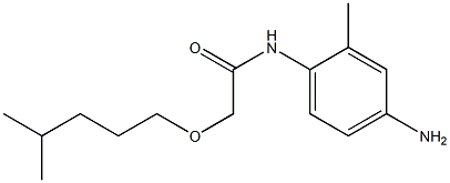N-(4-amino-2-methylphenyl)-2-[(4-methylpentyl)oxy]acetamide 구조식 이미지